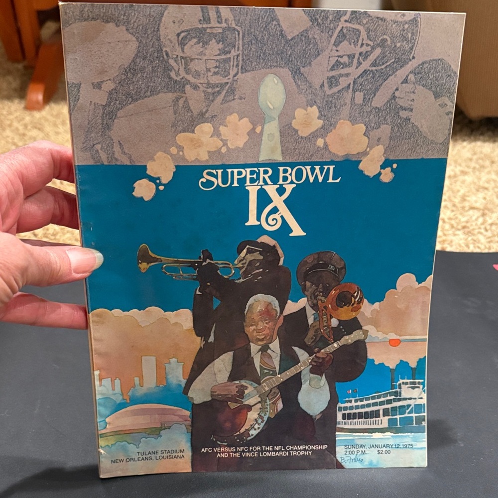 Super Bowl IX Program, 1975